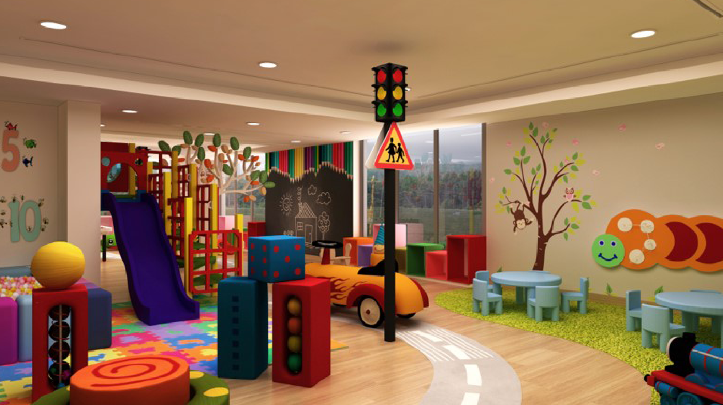 3D RENDERINGS – KIDS’PLAY ROOM, DUBAI, UAE – DBB Consultancy FZE